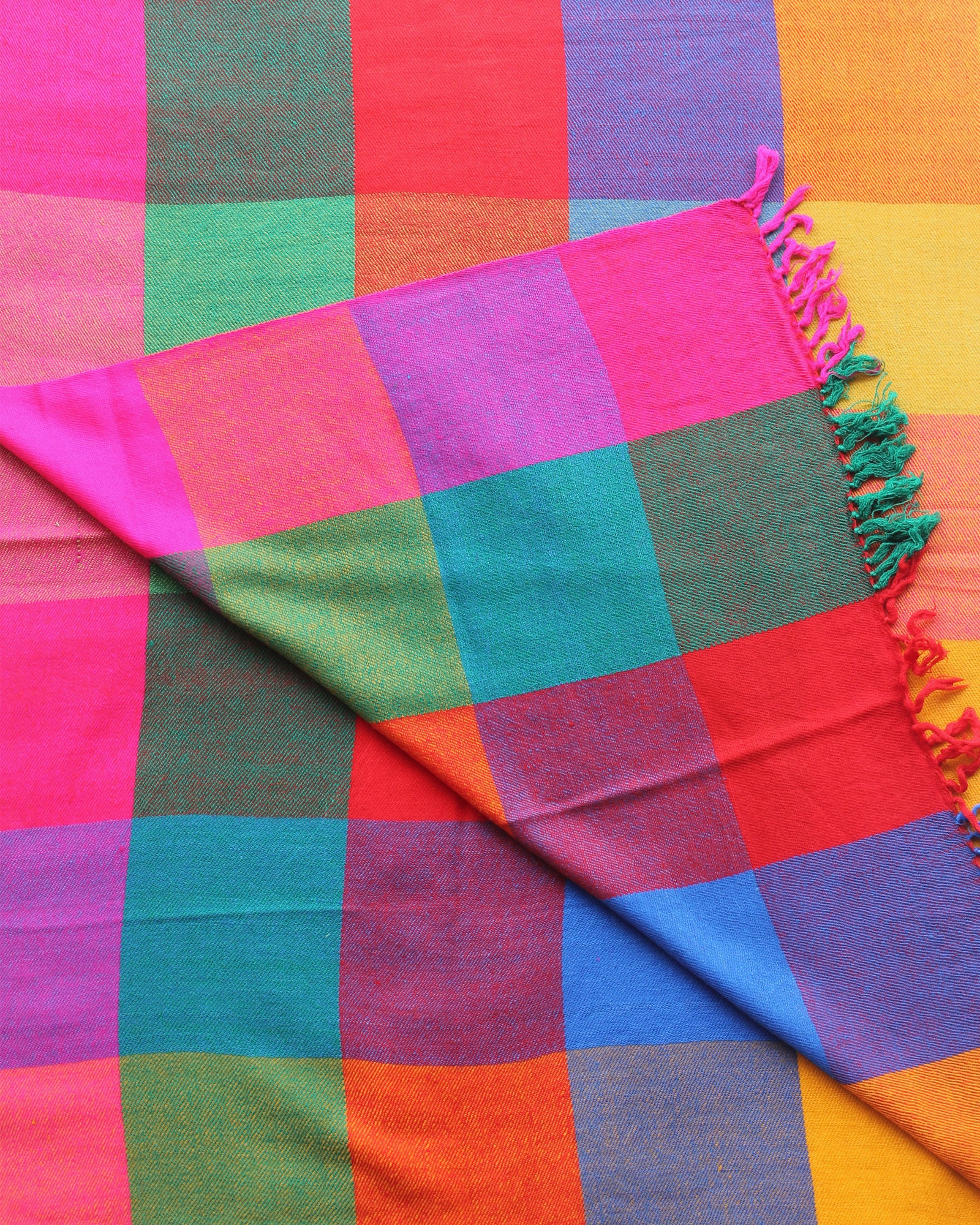 Multi-colour Block Woven Stole